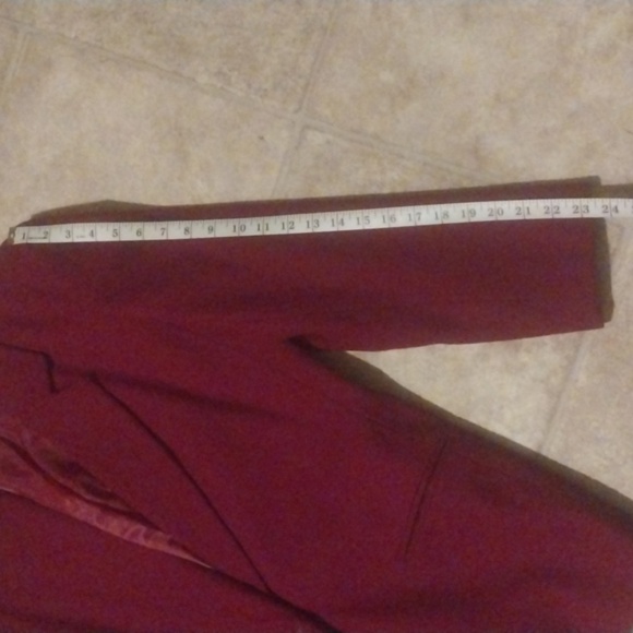 Requirements Woman Red  Wool Coat Size 10 - Picture 10 of 12